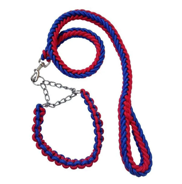 Double Strand Rope Dog Leash with Metal P Chain Buckle - themiraclebrands.com
