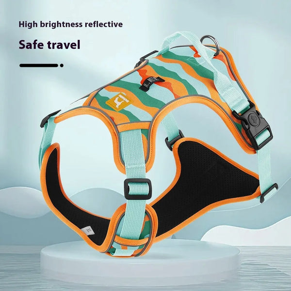 Reflective Dog Harness – Oxford Cloth, Adjustable Fit