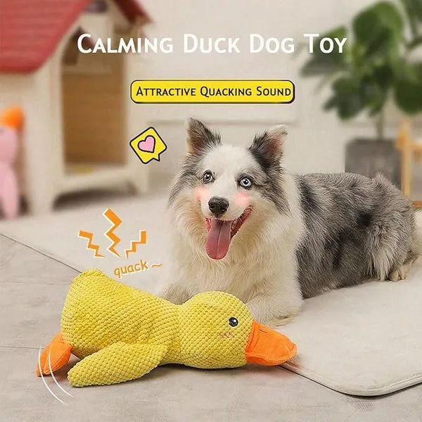 Interactive Duck Squeaky Plush Toy