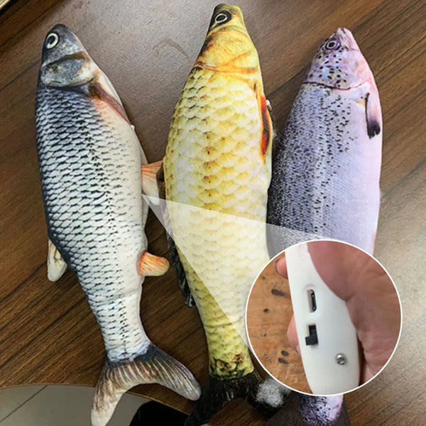 Electric Flopping Fish Cat Toy – No Catnip