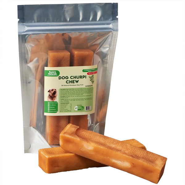 Yak Cheese Churpi Dog Chews – 2 Count, Natural Long-Lasting Treat