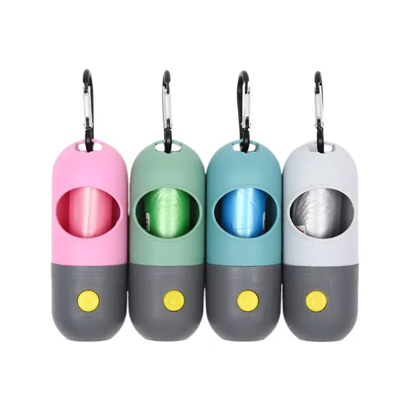 Multi-Functional LED Pet Waste Bag Dispenser