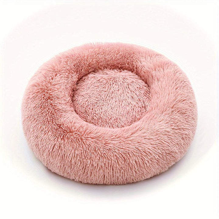 Cozy Donut Cuddler Pet Bed, Pink - themiraclebrands.com