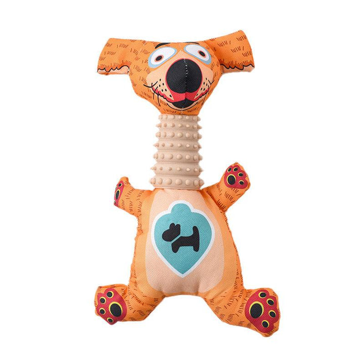 Cartoon Dog Molar Toy - Sounding Pet Toy - Oxford Cloth - themiraclebrands.com