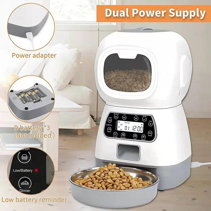 3.5L Smart Pet Feeder Automatic Dispenser - themiraclebrands.com