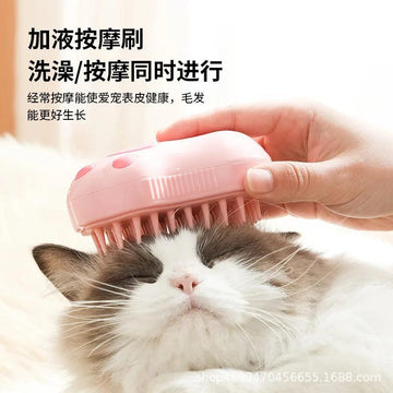 3-in-1 Electric Steamy Cat & Dog Brush for Massage & Hair Removal - themiraclebrands.com