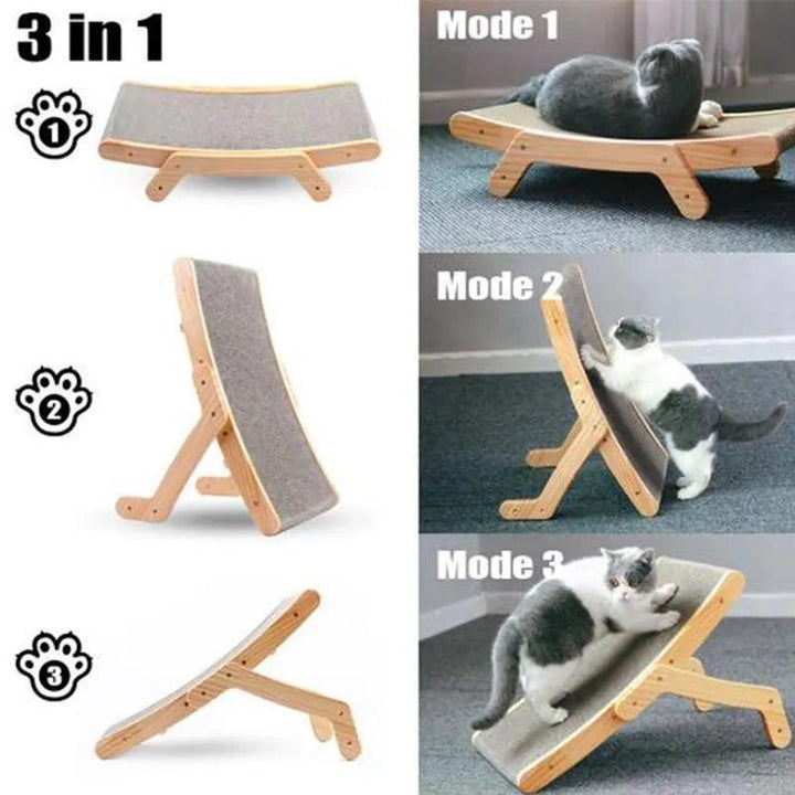 3-in-1 Vertical Cat Scratch Board Toy Pad - themiraclebrands.com