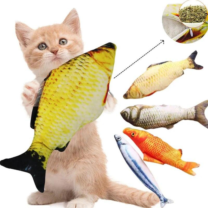 3D Simulation Catnip Fish Toy Anti Bite - themiraclebrands.com