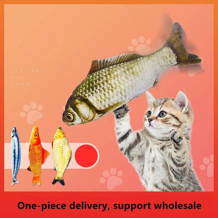 3D Simulation Catnip Fish Toy Anti Bite - themiraclebrands.com