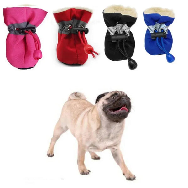 Waterproof Dog Boots – Anti-Slip Warm Pet Shoes for Rain & Snow