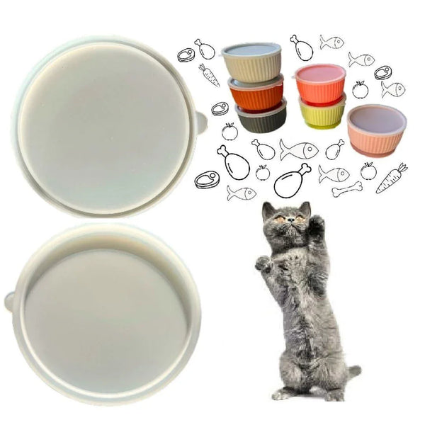 Silicone Pet Food Can Lids Airtight Seal Covers