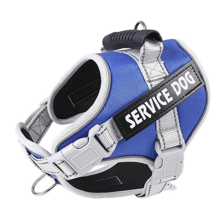 Personalized Reflective Nylon Dog Chest Strap | Large Dog Vest Style - themiraclebrands.com