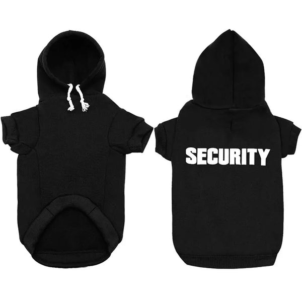 Security Pet Hoodie for Dogs & Cats – Cotton Autumn/Winter Wear