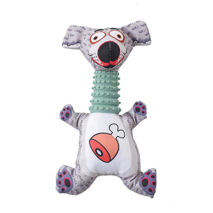 Cartoon Dog Molar Toy - Sounding Pet Toy - Oxford Cloth - themiraclebrands.com