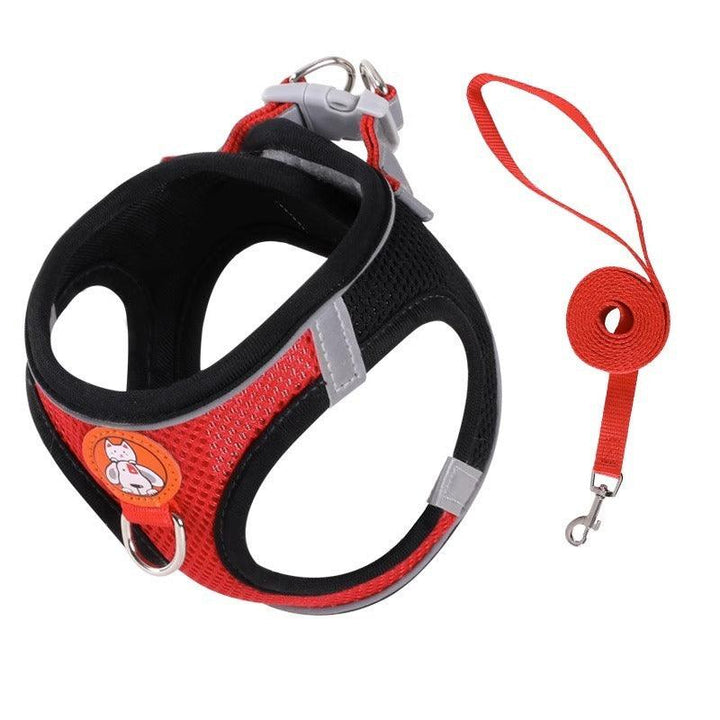 Reflective Nylon Pet Leash and Harness Set - themiraclebrands.com