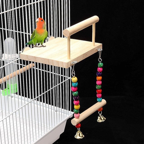 Colorful Wooden Parrot Swing Set - themiraclebrands.com