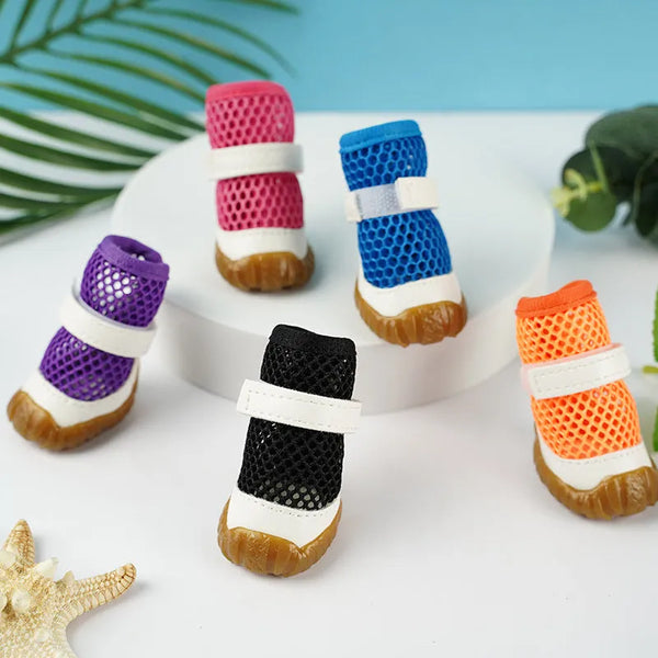 Pet Summer Breathable Mesh Dog Shoes – Lightweight & Comfortable