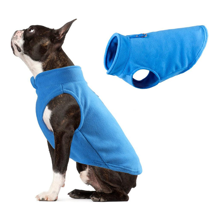 Solid Fleece Pet Vest - Thickened Dog Clothes - themiraclebrands.com