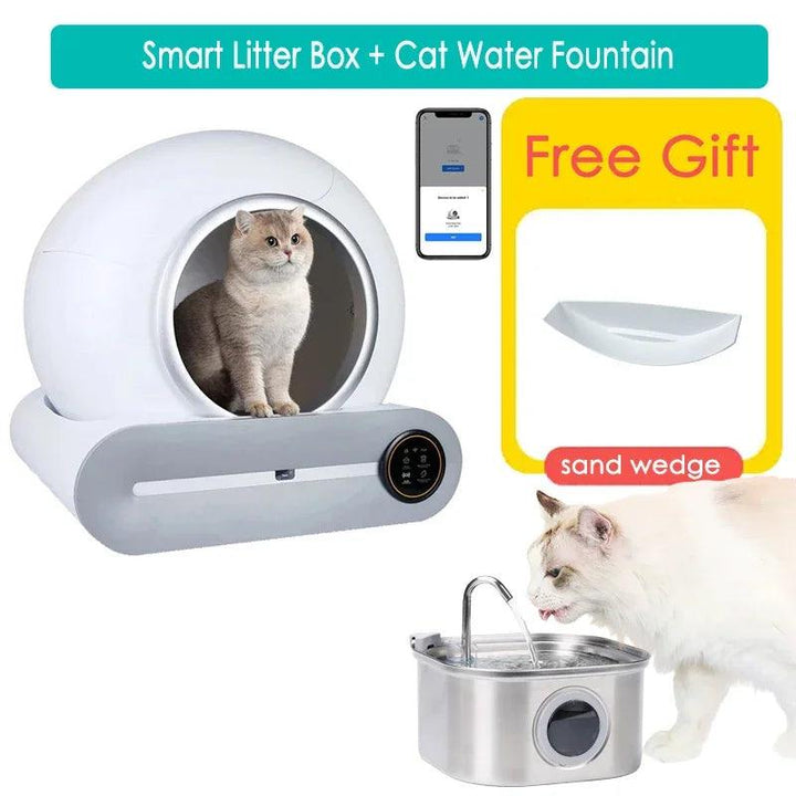 65L Smart Cat Litter Box Self-Cleaning Pet Toilet - themiraclebrands.com