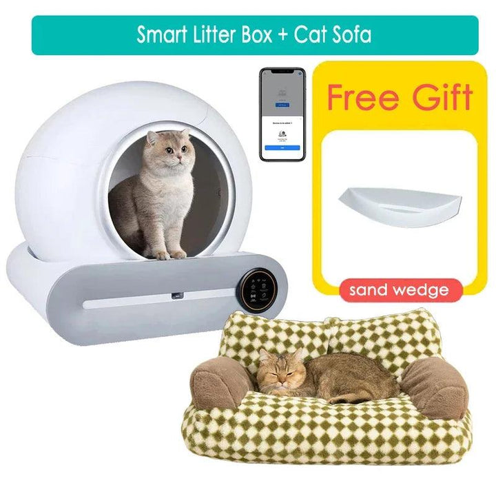 65L Smart Cat Litter Box Self-Cleaning Pet Toilet - themiraclebrands.com