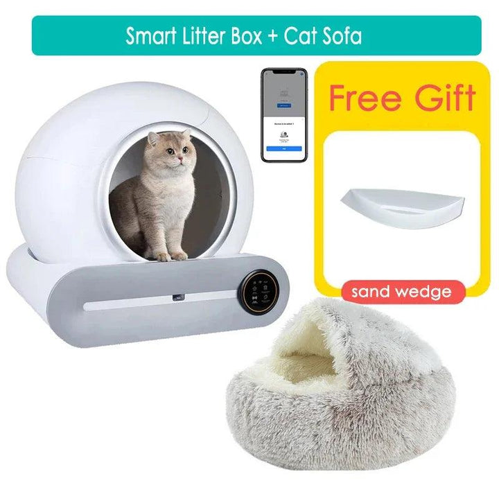 65L Smart Cat Litter Box Self-Cleaning Pet Toilet - themiraclebrands.com