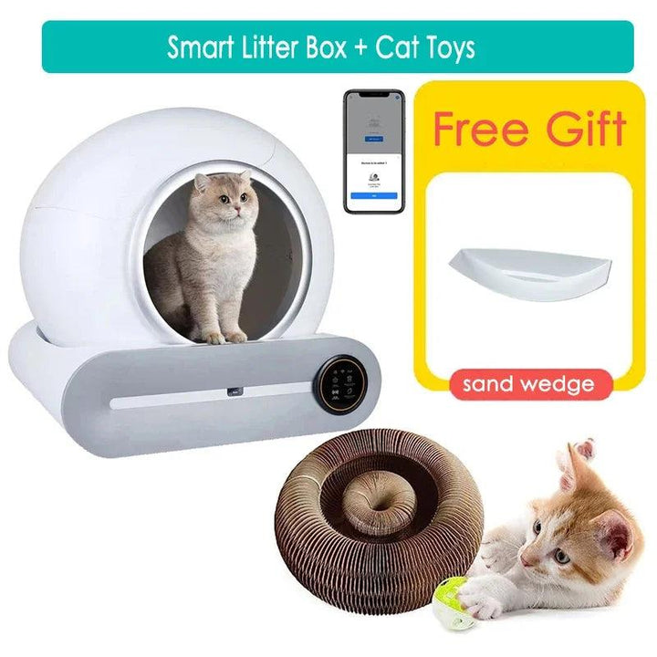 65L Smart Cat Litter Box Self-Cleaning Pet Toilet - themiraclebrands.com