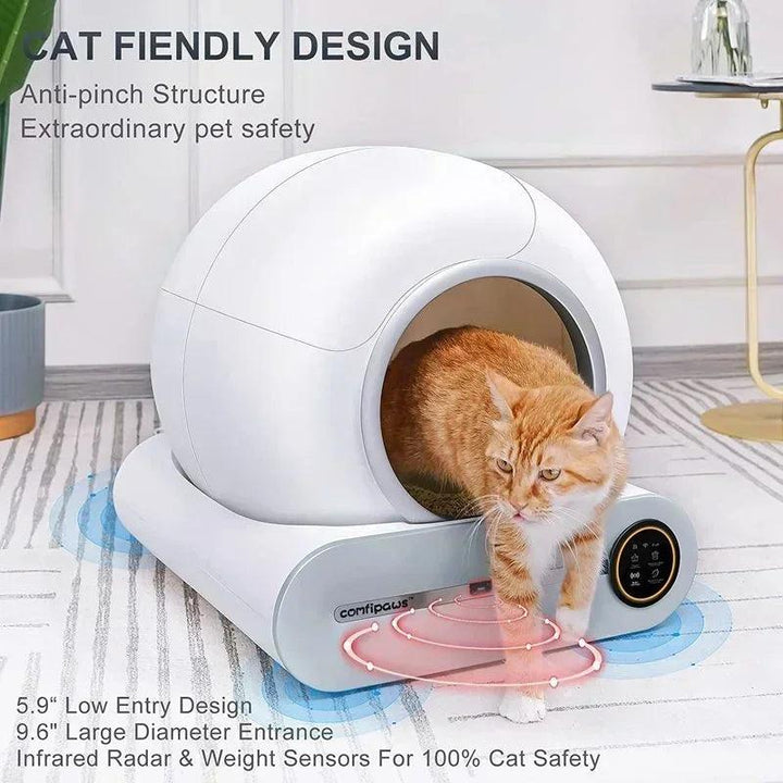 65L Smart Cat Litter Box Self-Cleaning Pet Toilet - themiraclebrands.com