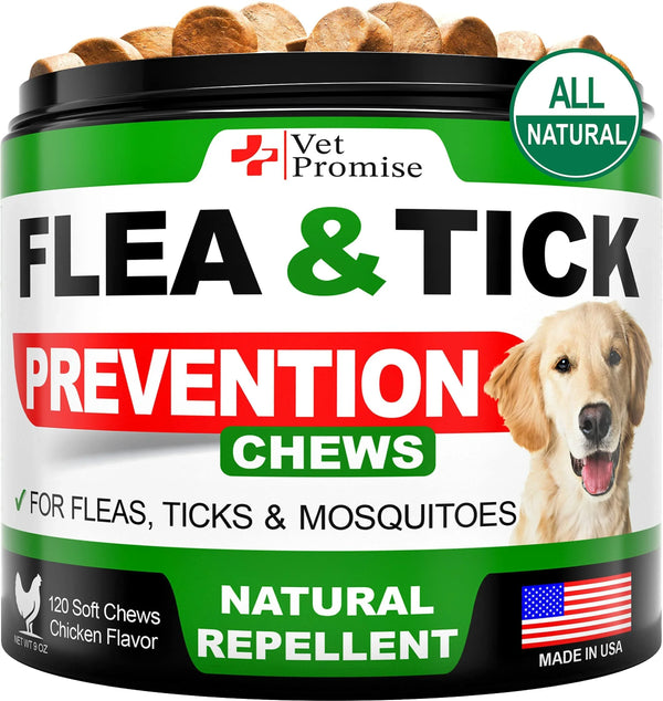 Flea and Tick Prevention Chews — All Natural Dog Supplement