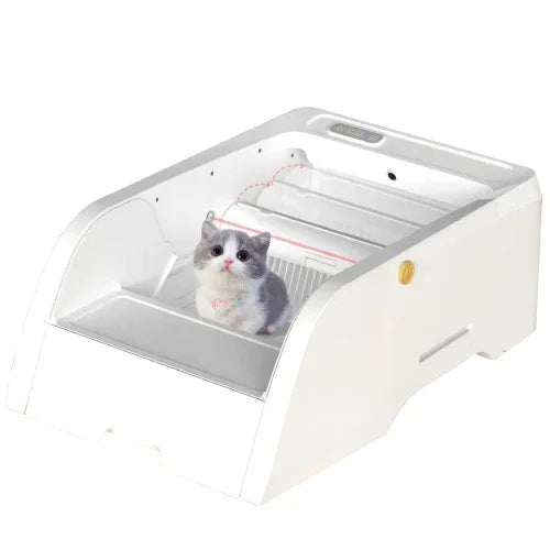 Smart Cat Litter Box with Wide Opening & App Control