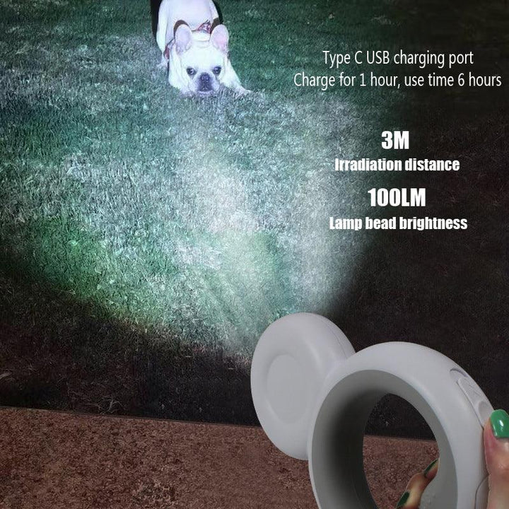 LED Snowman Retractable Dog Leash with Night Light - themiraclebrands.com