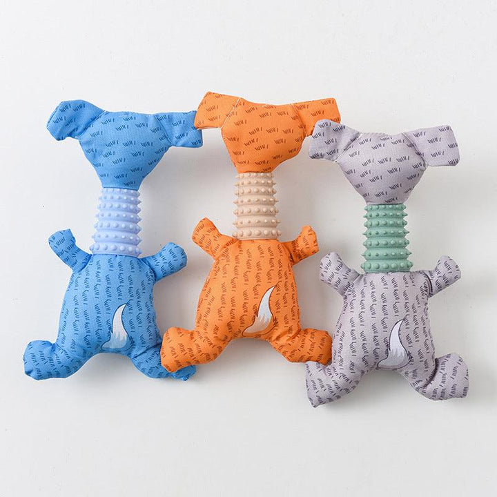 Cartoon Dog Molar Toy - Sounding Pet Toy - Oxford Cloth - themiraclebrands.com