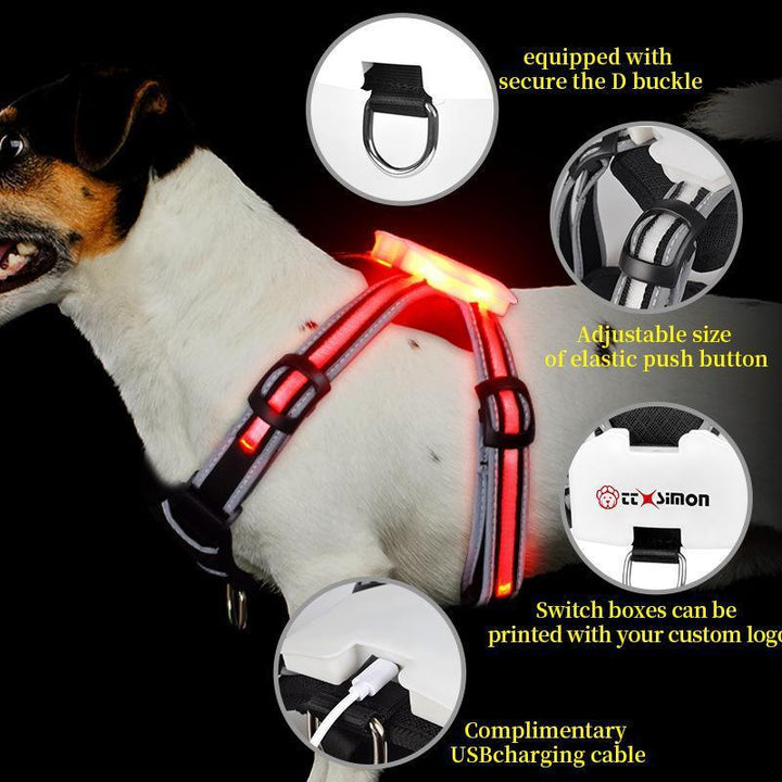 LED Luminous Dog Walking Vest - themiraclebrands.com