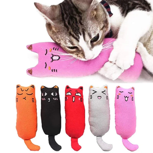 Rustle Sound Catnip Toy for Cats – Thumb Pillow Plush Chew Toy