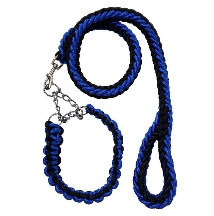 Double Strand Rope Dog Leash with Metal P Chain Buckle - themiraclebrands.com