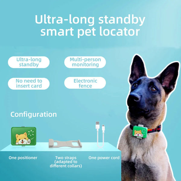 Pet Locator with Electronic Fence Alarm – Real-Time Pet Monitoring GPS Tracker