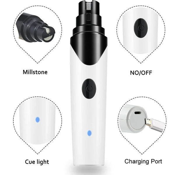 USB Rechargeable Dog Nail Grinder Quiet