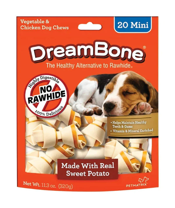 DreamBone Chicken & Sweet Potato Dog Chews – 24 Pack