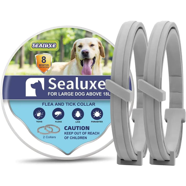 FIDOPROTECT Flea & Tick Collar for Large Dogs - 8 Month Protection