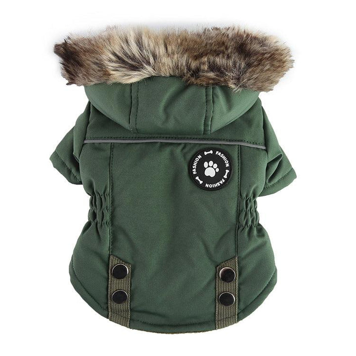 Winter Padded Dog Jacket - Zipper Pet Clothes - themiraclebrands.com