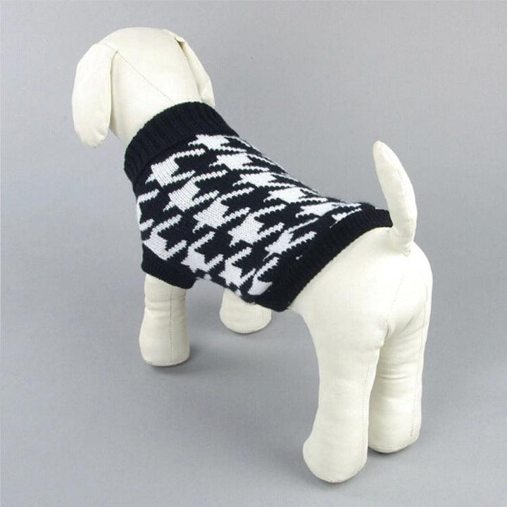 Houndstooth Wool Dog Sweater | Classic Pet Clothes - themiraclebrands.com