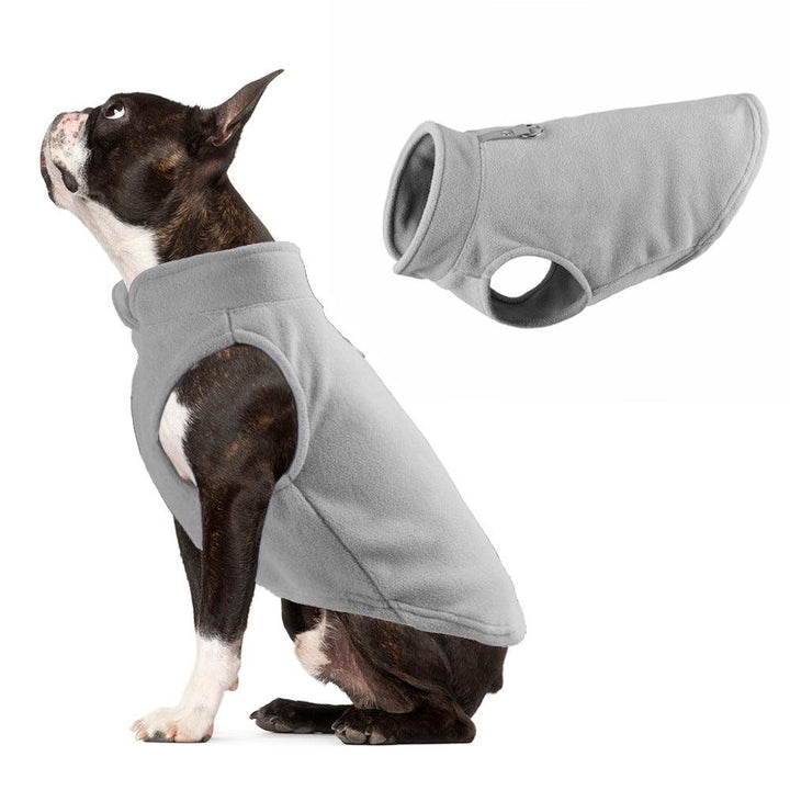 Solid Fleece Pet Vest - Thickened Dog Clothes - themiraclebrands.com