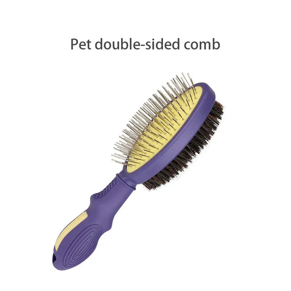 Double-Sided Pet Comb – Massage & Deshedding Brush