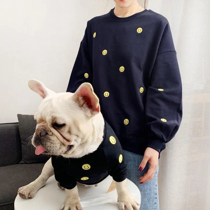 Smile Face Family Matching Dog Outfits | 100% Cotton - themiraclebrands.com
