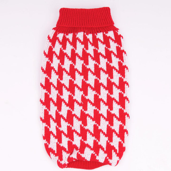 Houndstooth Wool Dog Sweater | Classic Pet Clothes - themiraclebrands.com