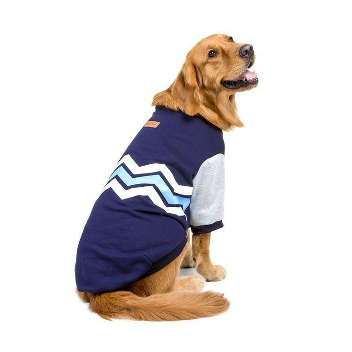 Cotton Big Dog Wave Sweater - Pet Leisure Sweater - themiraclebrands.com