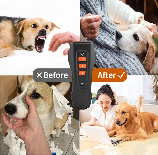 Ultrasonic Bark Stopper – Rechargeable Anti-Barking Device with LED