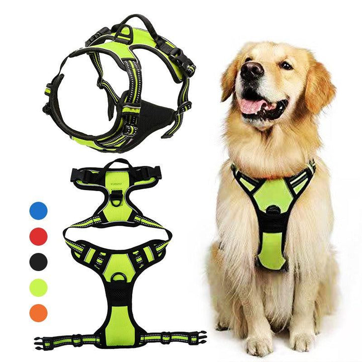 Pet Dog Chest Strap Vest with Explosion-Proof Buckle Traction Rope - themiraclebrands.com