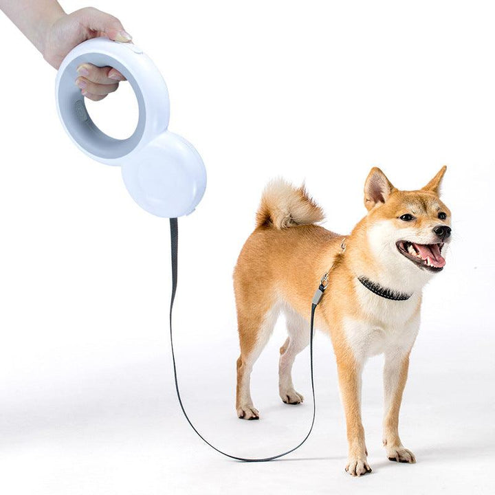 LED Snowman Retractable Dog Leash with Night Light - themiraclebrands.com