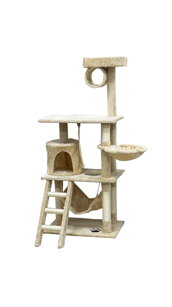 Multi-Level Cat Tree – Cozy Climbing Frame with Hammocks & Scratching Posts