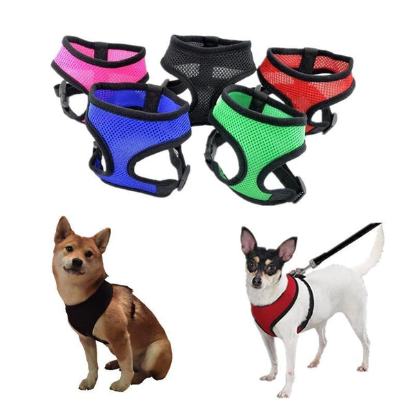 Adjustable Soft Breathable Dog Harness Nylon Mesh Vest - themiraclebrands.com